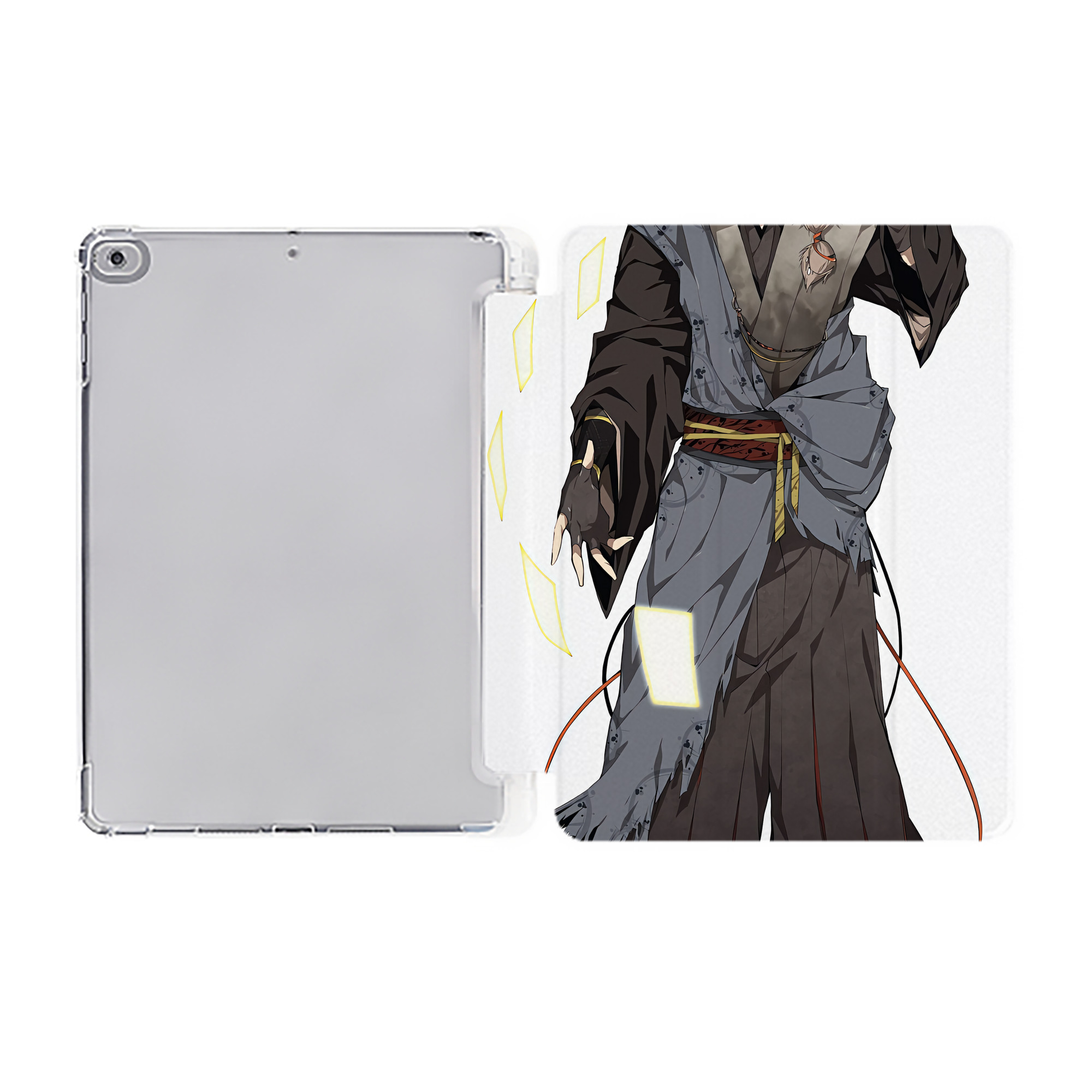 （画像用） 文豪ストレイドッグス Bungo Stray Dogs IPad ケース ペン収納付き 三つ折りスタンド PUレザー×シリコン 対応機種9.5/10.5/10.9インチ